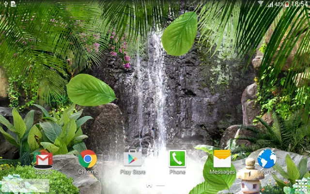 3D Waterfall Live Wallpaper android App screenshot 0