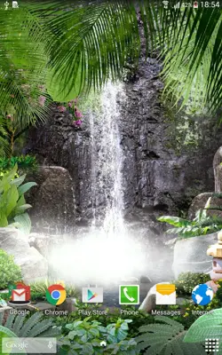 3D Waterfall Live Wallpaper android App screenshot 1