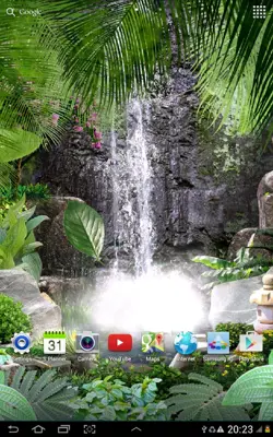 3D Waterfall Live Wallpaper android App screenshot 2