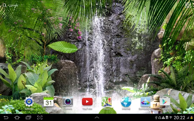 3D Waterfall Live Wallpaper android App screenshot 3