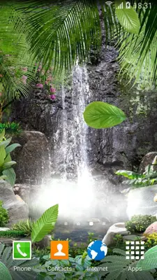 3D Waterfall Live Wallpaper android App screenshot 4