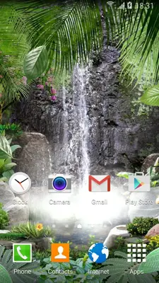 3D Waterfall Live Wallpaper android App screenshot 5